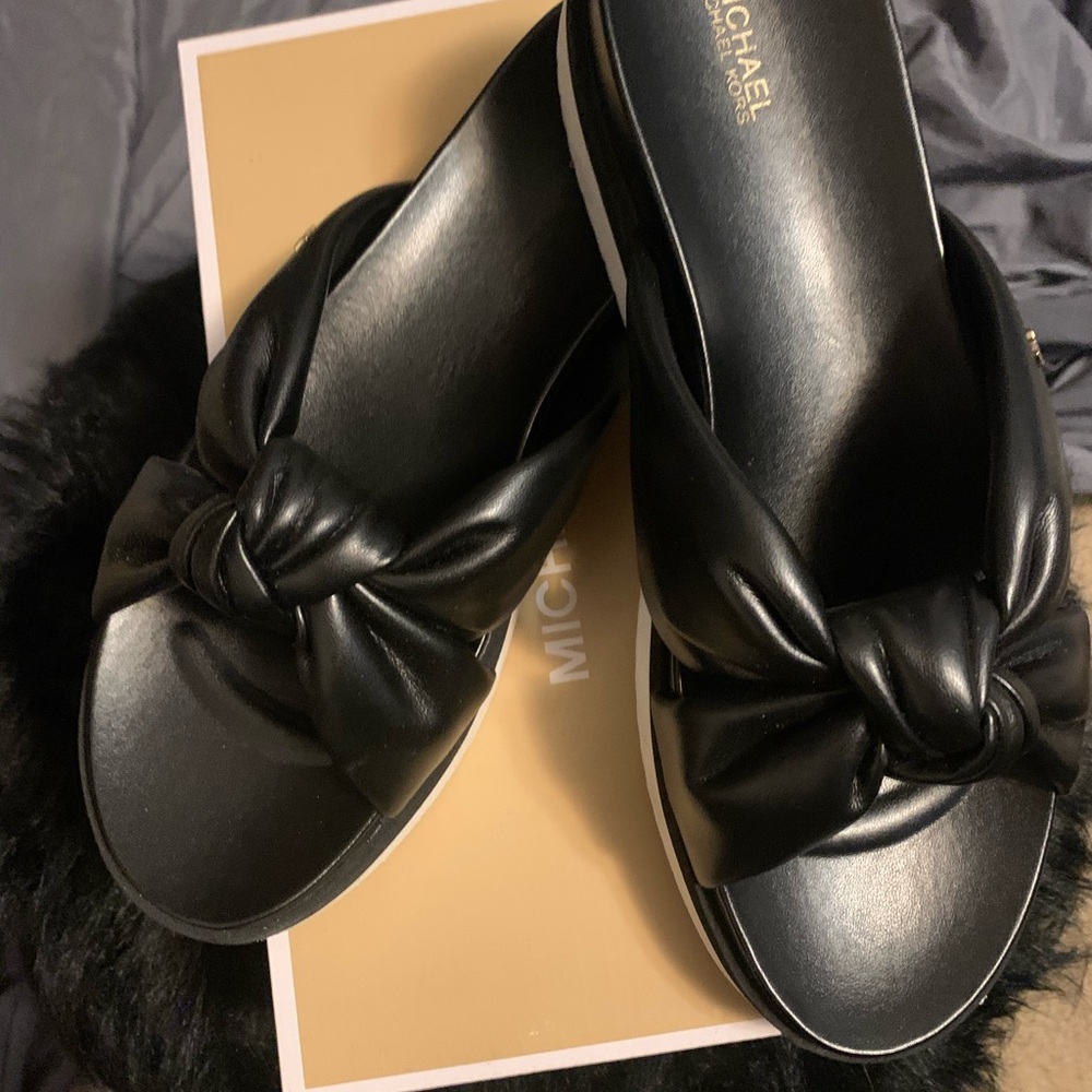 Michael Kors leather sandal